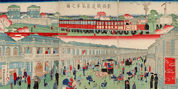 The railway and Ginza promenade