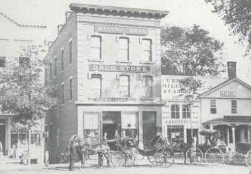 The Whiting Drugstore at the end of the 1880s (Gary T. Leveille Old Route 7: Along the Berkshire Highway, Arcadia Publishing, 2001)